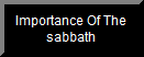 Why We Had To Have A Sabbath - coming soon